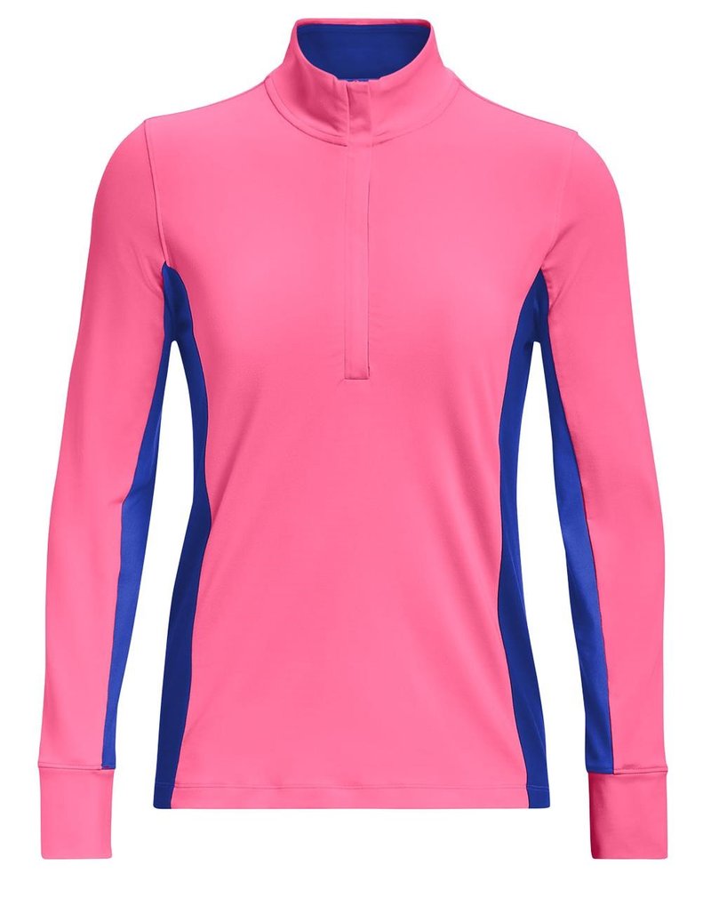 Under Armour Storm Midlayer 1/2 Zip women's jacket, pink punk/versa blue