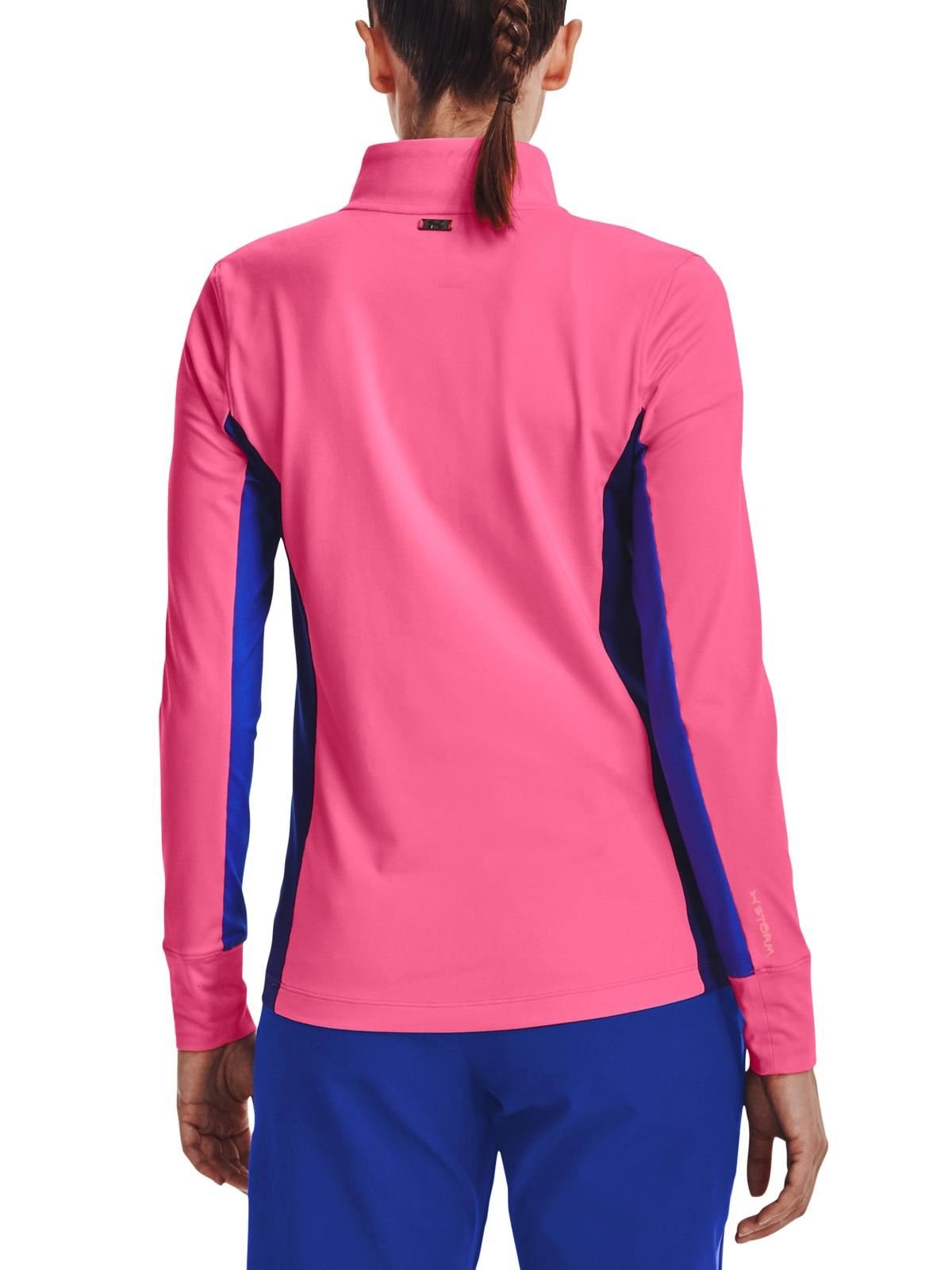 Under Armour Storm Midlayer 1/2 Zip women's jacket, pink punk/versa blue