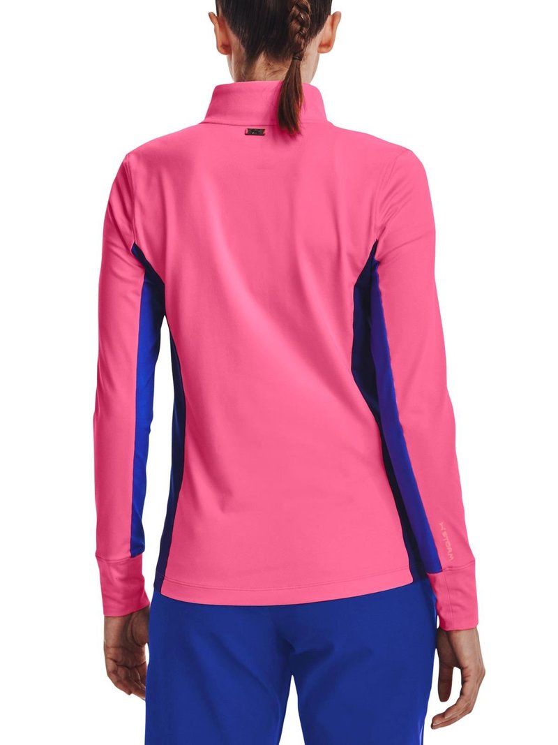 Under Armour Storm Midlayer 1/2 Zip women's jacket, pink punk/versa blue