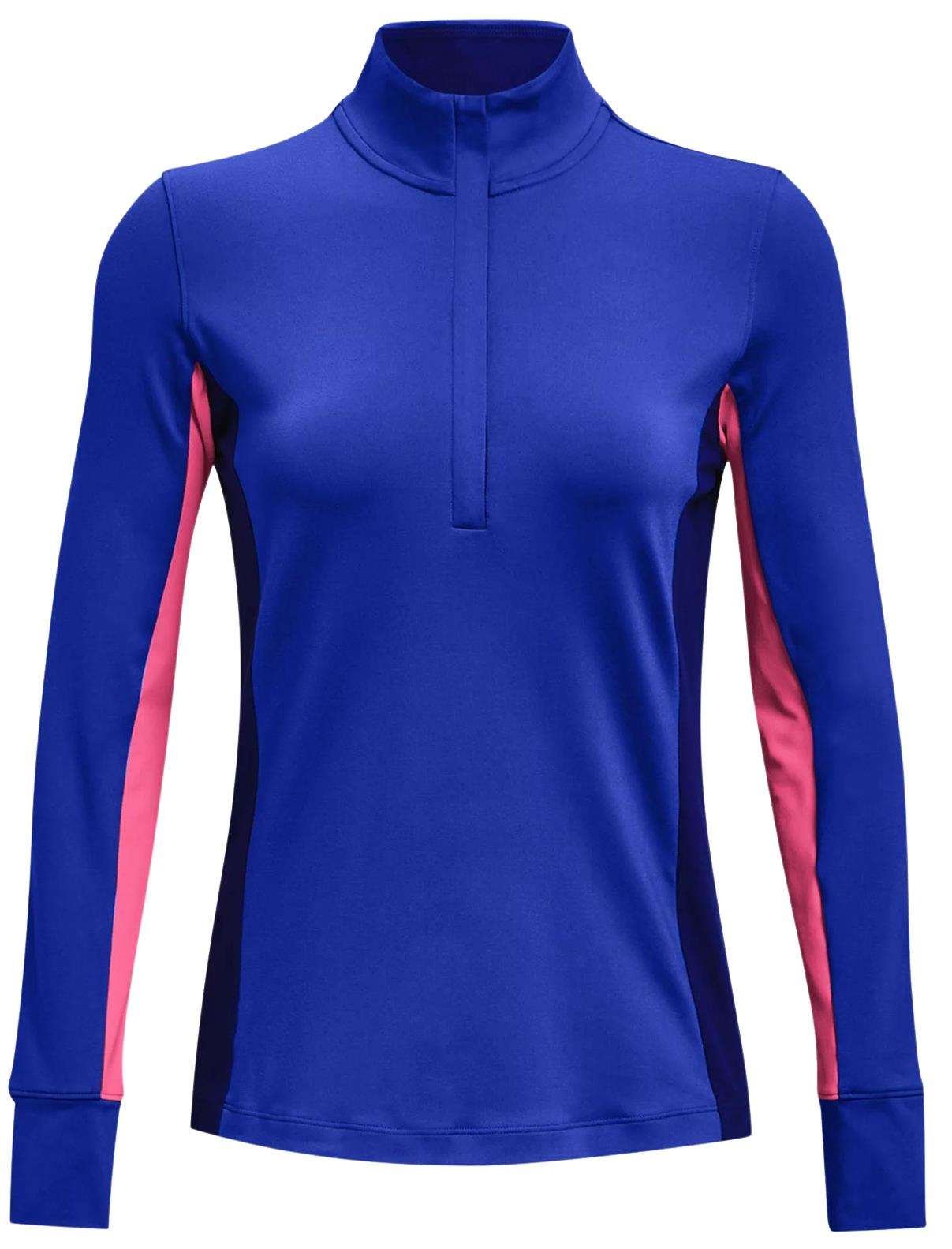 Under Armour Storm Midlayer 1/2 Zip women's sweatshirt, versa blue/pink punk