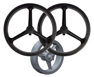 Big Max Spare Part - Wheel Set (2 rear, 1 front), black