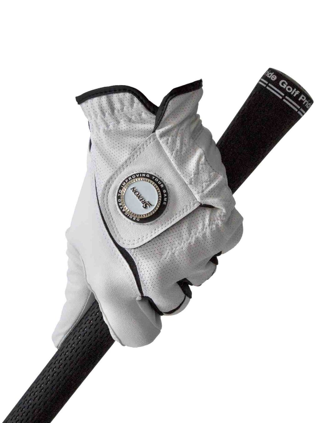 Srixon All Weather Ball Marker junior golf glove, white