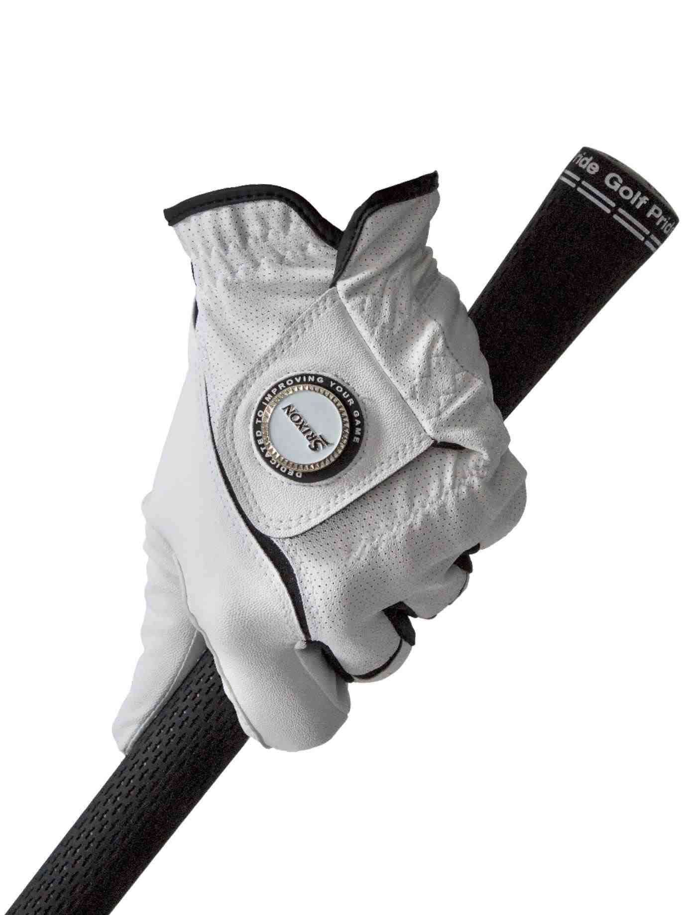 Srixon All Weather Ball Marker junior golf glove, white