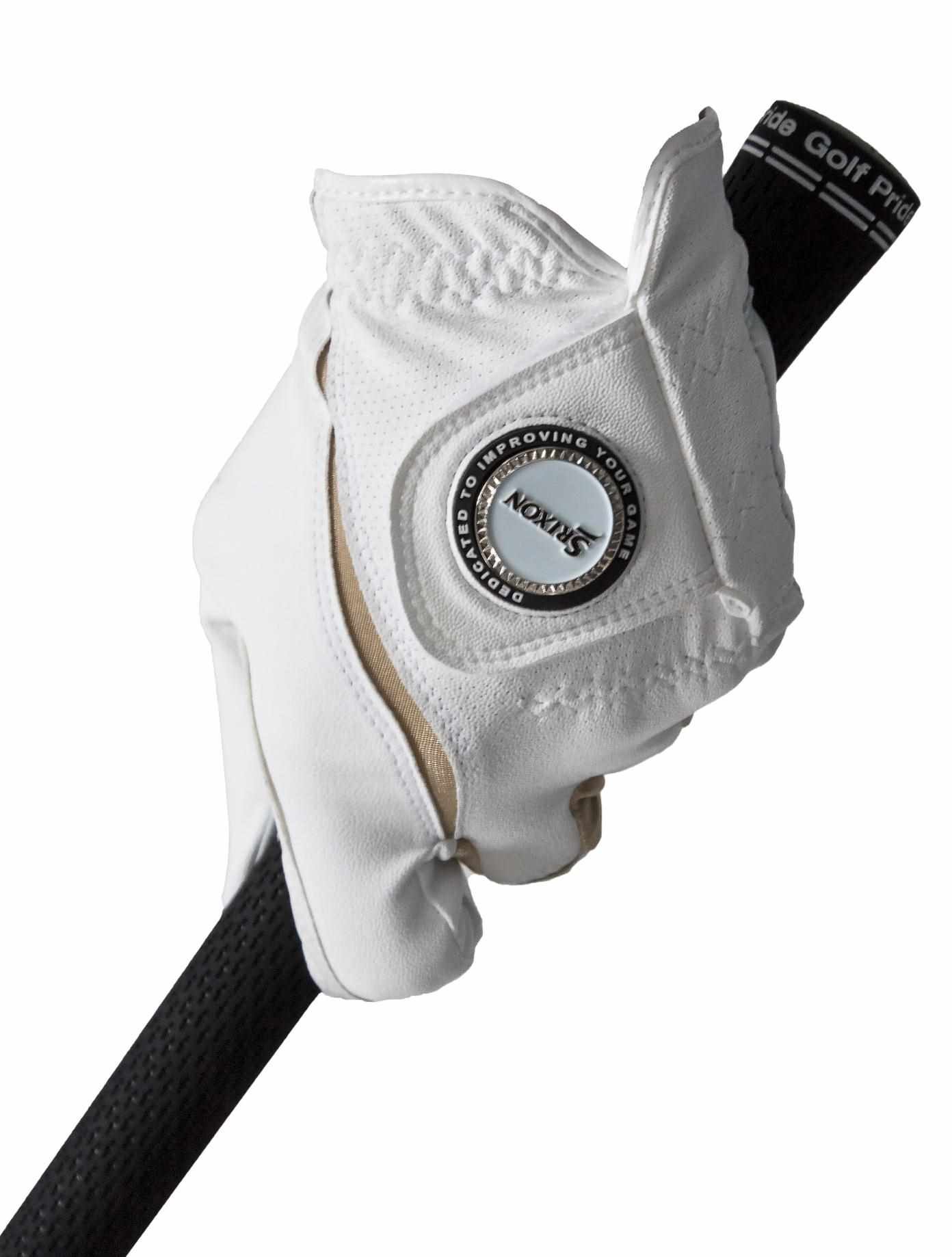 Srixon All Weather Ball Marker ladies golf glove, white