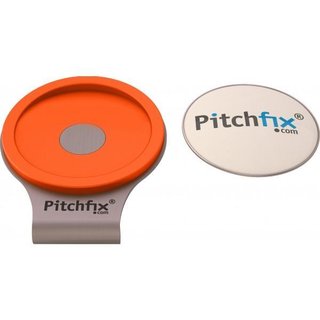 Pitchfix Cap Clip + ball marker, orange