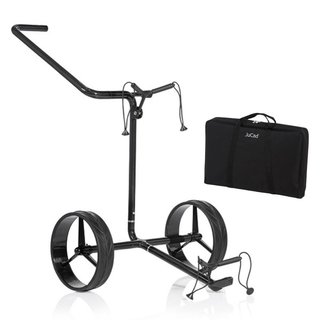 JuCad Carbon Shadow 2-wheeled manual trolley, mat black + carry bag JTT