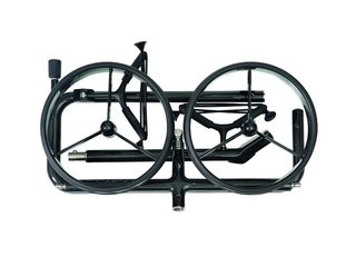 JuCad Carbon Shadow 2-wheeled manual trolley, mat black + carry bag JTT