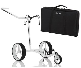 JuCad Carbon manual trolley, black/white + carry bag JTT