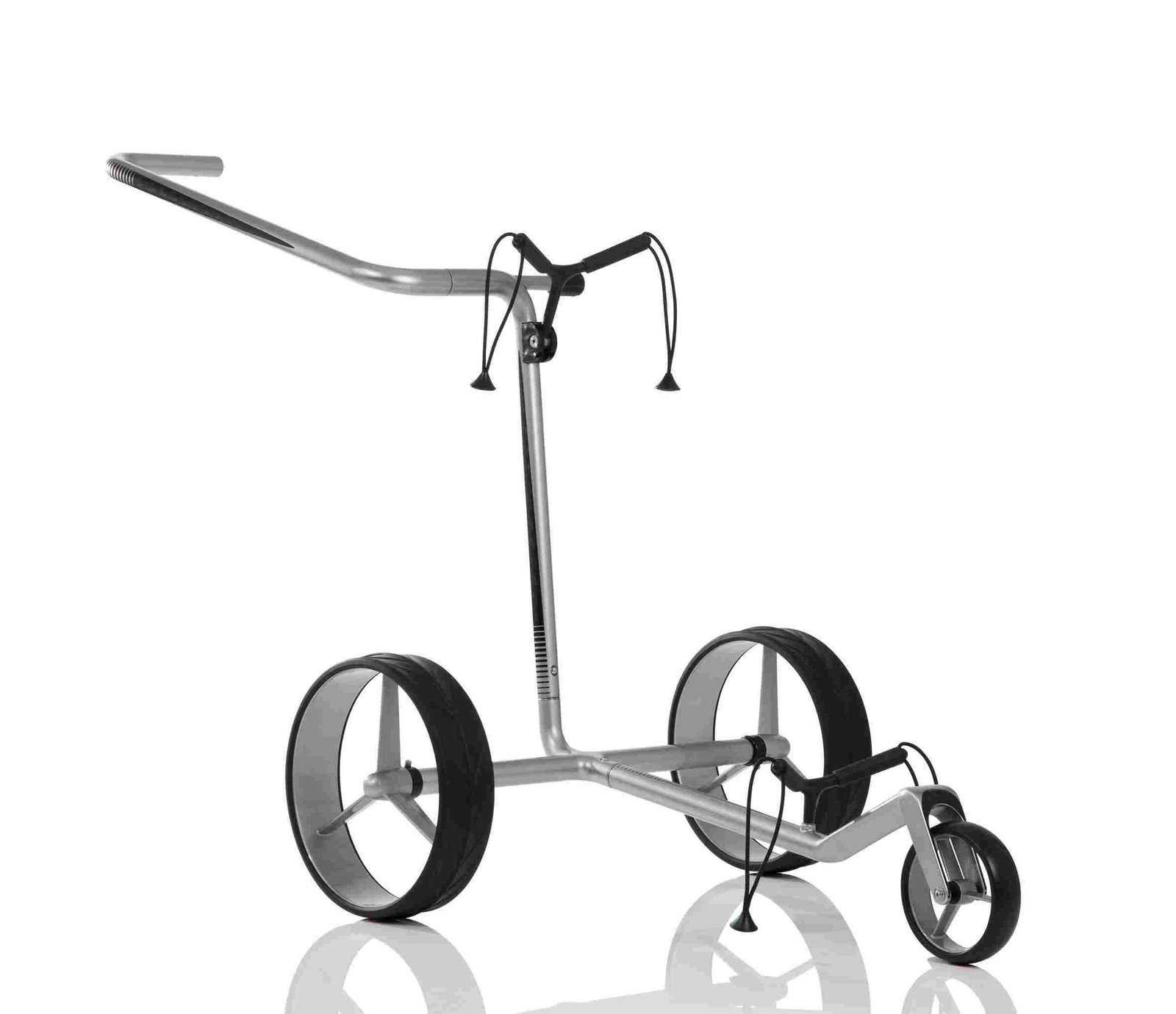 JuCad Carbon manual trolley, silver/black + carry bag JTT