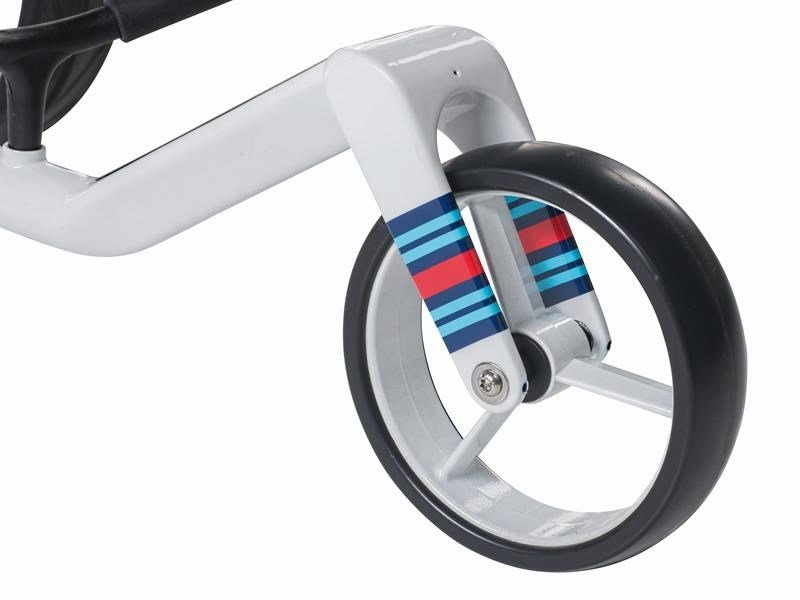 JuCad Carbon Racing manual trolley + carry bag JTT, white