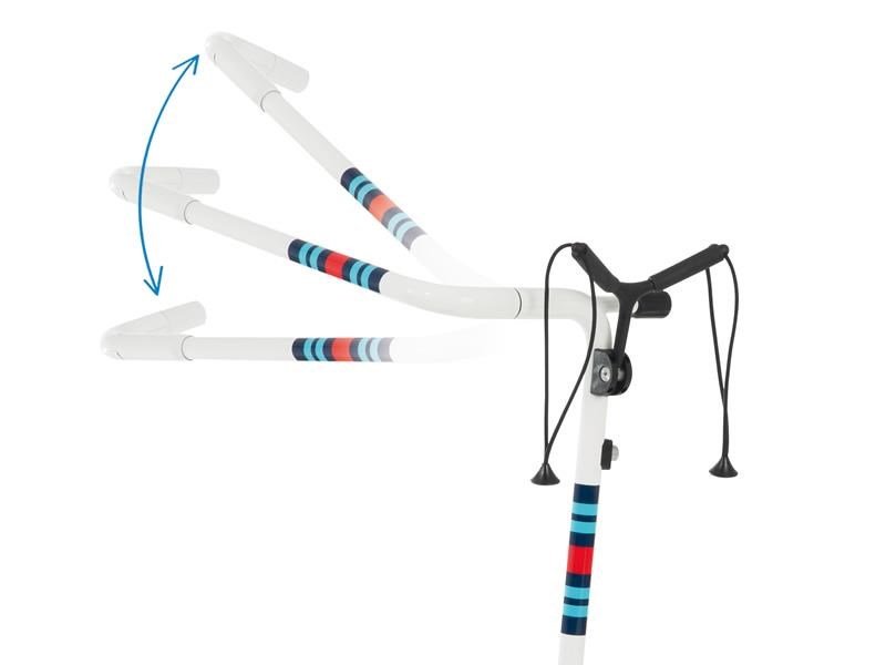 JuCad Carbon Racing manual trolley + carry bag JTT, white