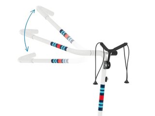 JuCad Carbon Racing manual trolley + carry bag JTT, white