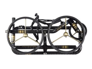 JuCad Carbon Special manual trolley + carry bag JTT, black