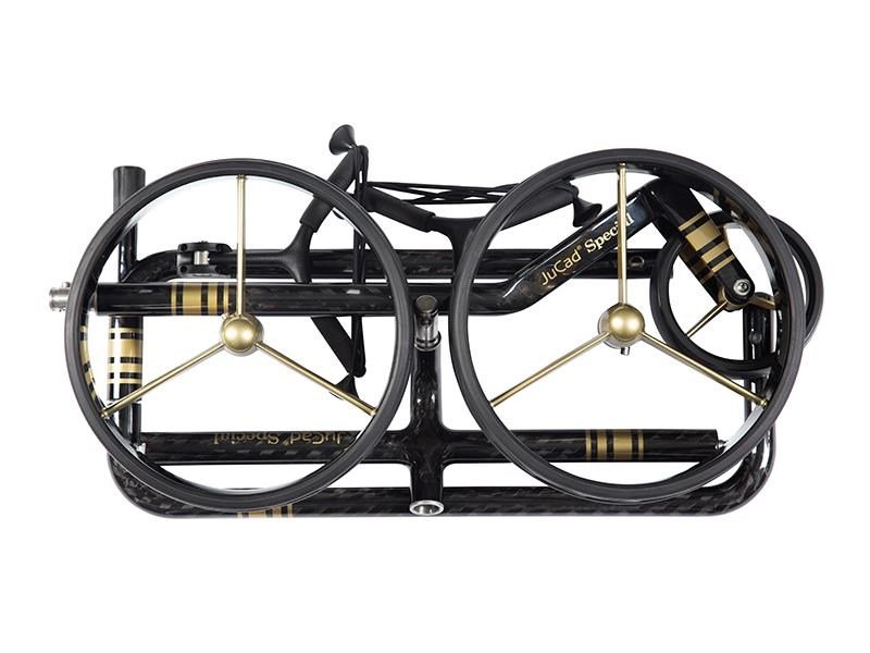 JuCad Carbon Special manual trolley + carry bag JTT, black