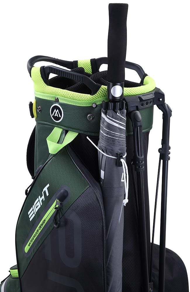 Big Max AQUA Eight G stand bag, forest green/black/lime