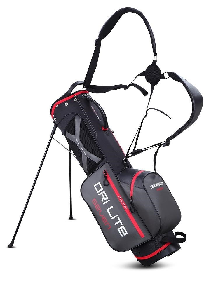 Big Max Dri Lite Seven G stand bag, black/red