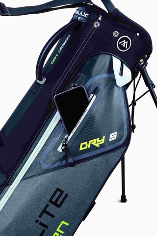 Big Max Dri Lite Seven G stand bag, storm silver/lime/black