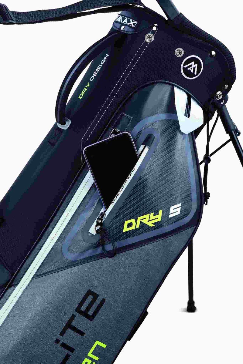Big Max Dri Lite Seven G stand bag, storm silver/lime/black