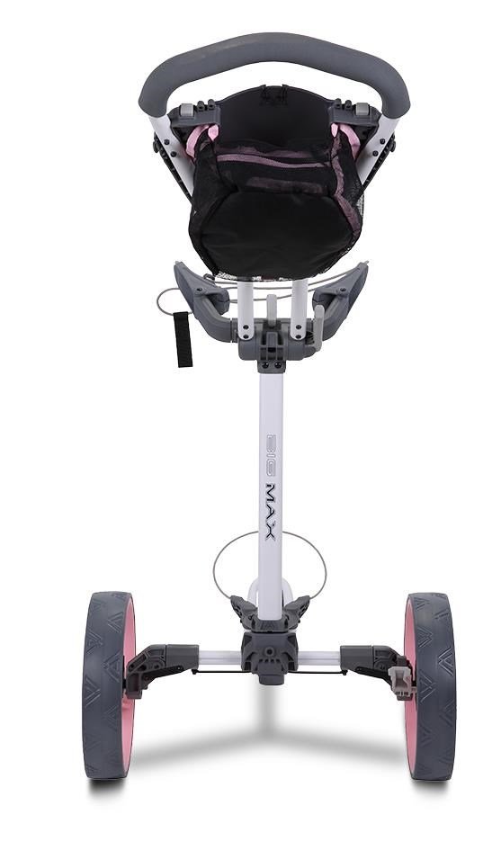 Big Max Blade Trio manual trolley, white-pink