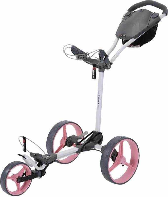 Big Max Blade Trio manual trolley, white-pink