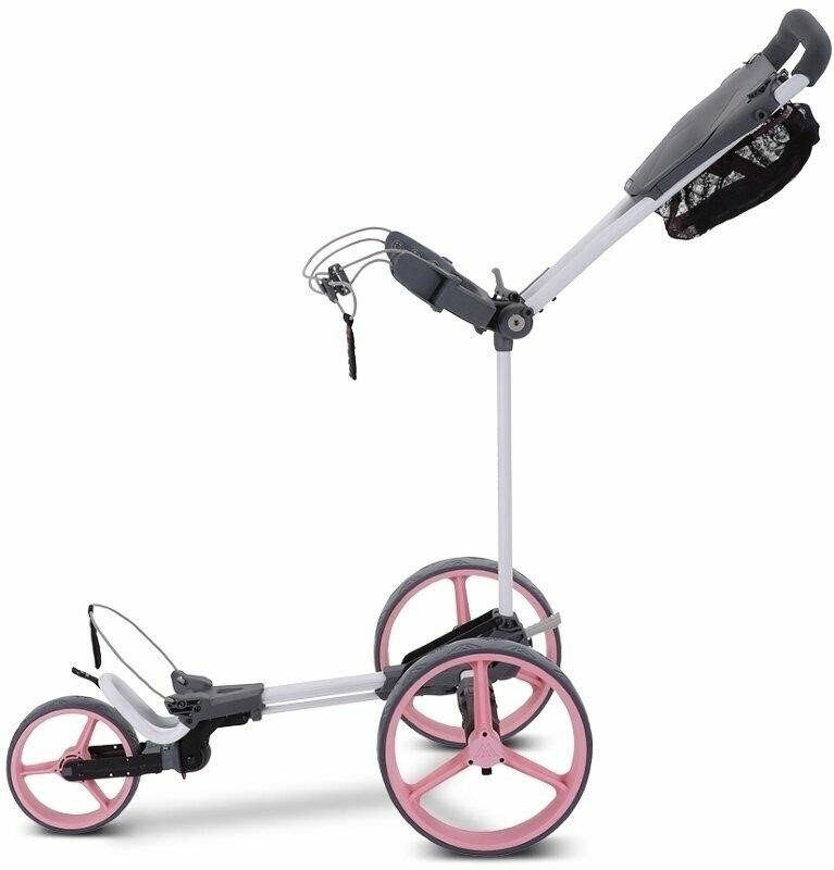Big Max Blade Trio manual trolley, white-pink