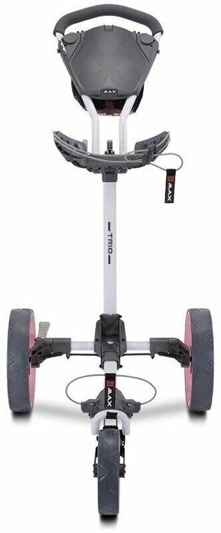 Big Max Blade Trio manual trolley, white-pink