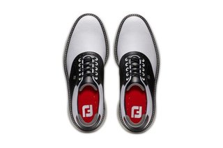 FootJoy FootJoy Traditions Spikeless mens golf shoes, white/black
