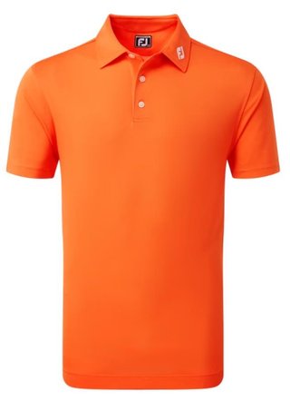 FootJoy Stretch Pique Solid men's polo, orange