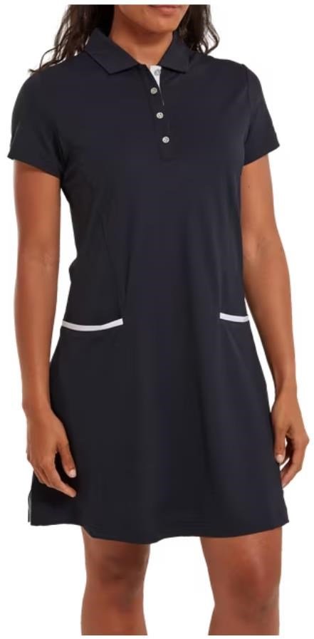 FootJoy Golf ladies dress 2023 women's dress, navy/white