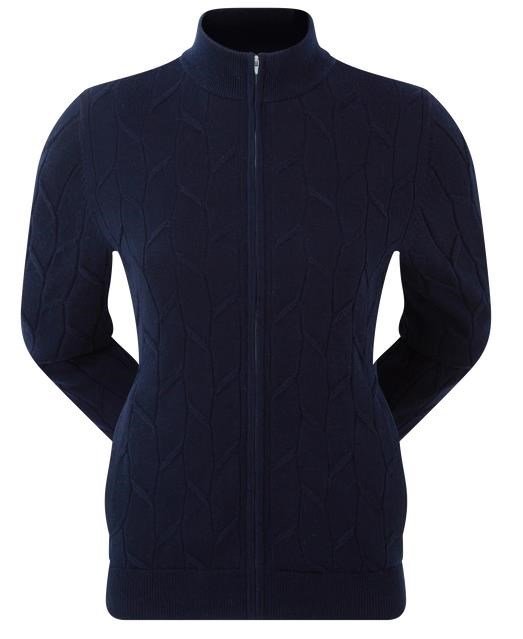 FootJoy Full-Zip Lined women's pullover, navy
