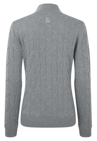 FootJoy Full-Zip Lined women's pullover, grey