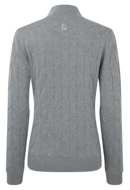 FootJoy Full-Zip Lined women's pullover, grey