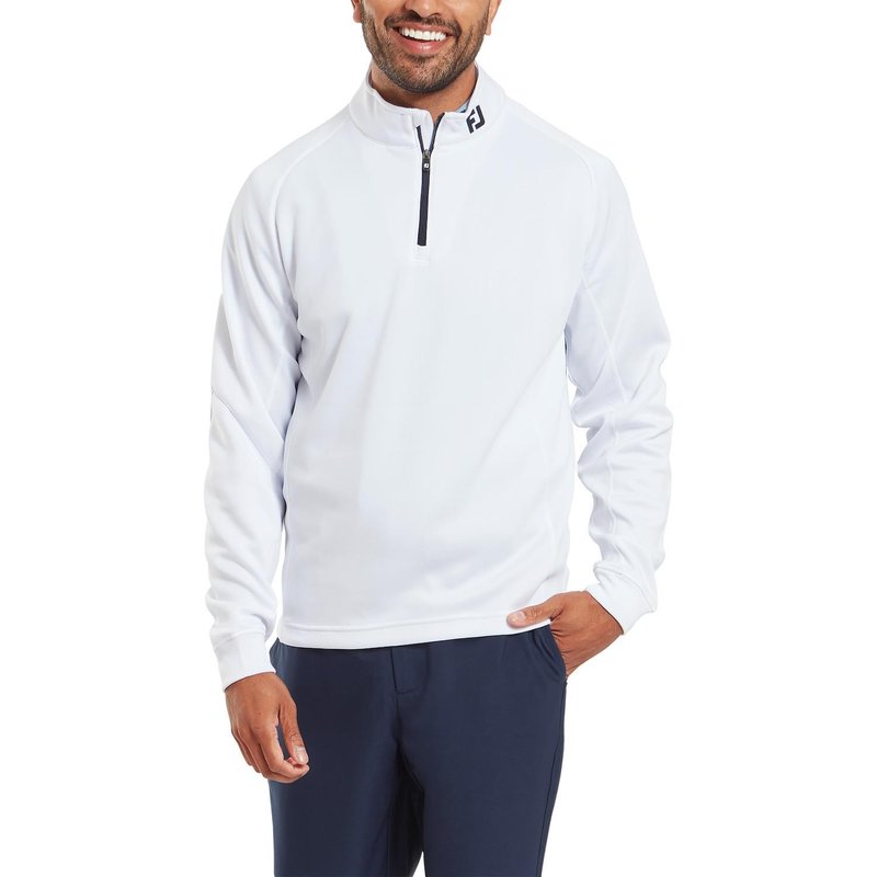 FootJoy Chill-Out men's pullover, white/navy