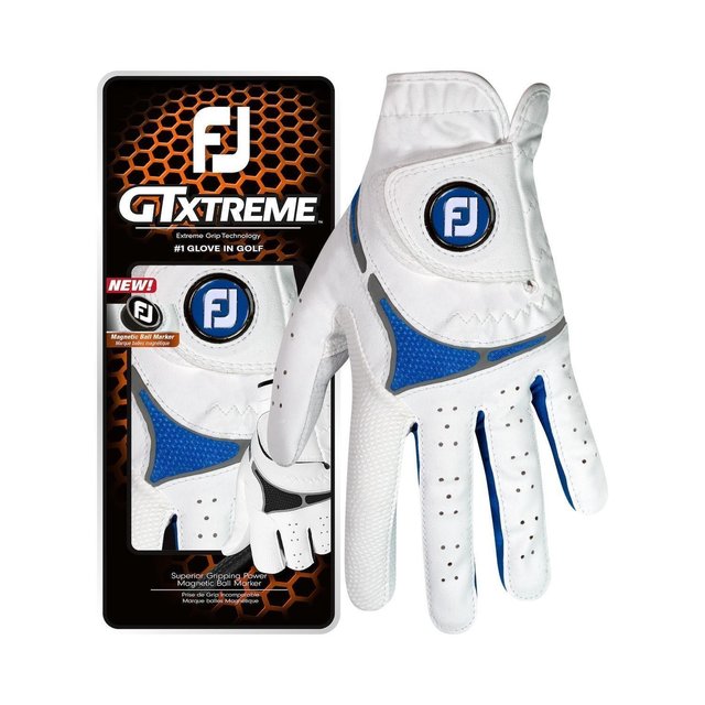 Several golf gloves stacked in their packaging, different sizes