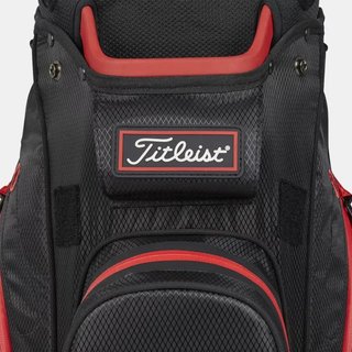 Titleist 14 StaDry cart bag, black/black/red