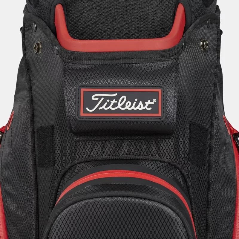 Titleist 14 StaDry cart bag, black/black/red