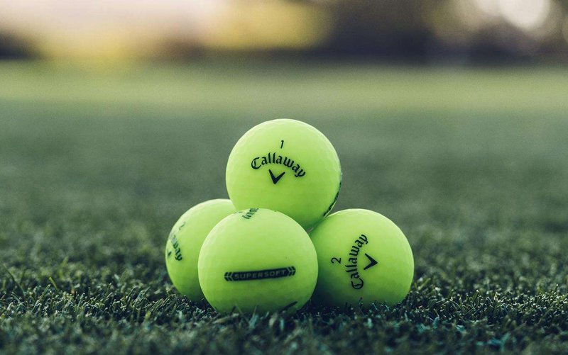 Callaway Supersoft Matte golf balls, green