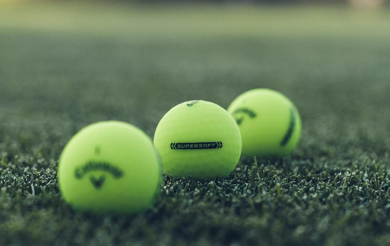 Callaway Supersoft Matte golf balls, green