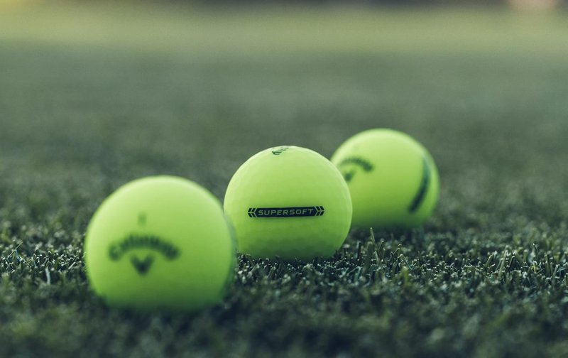 Callaway Supersoft Matte golf balls, green