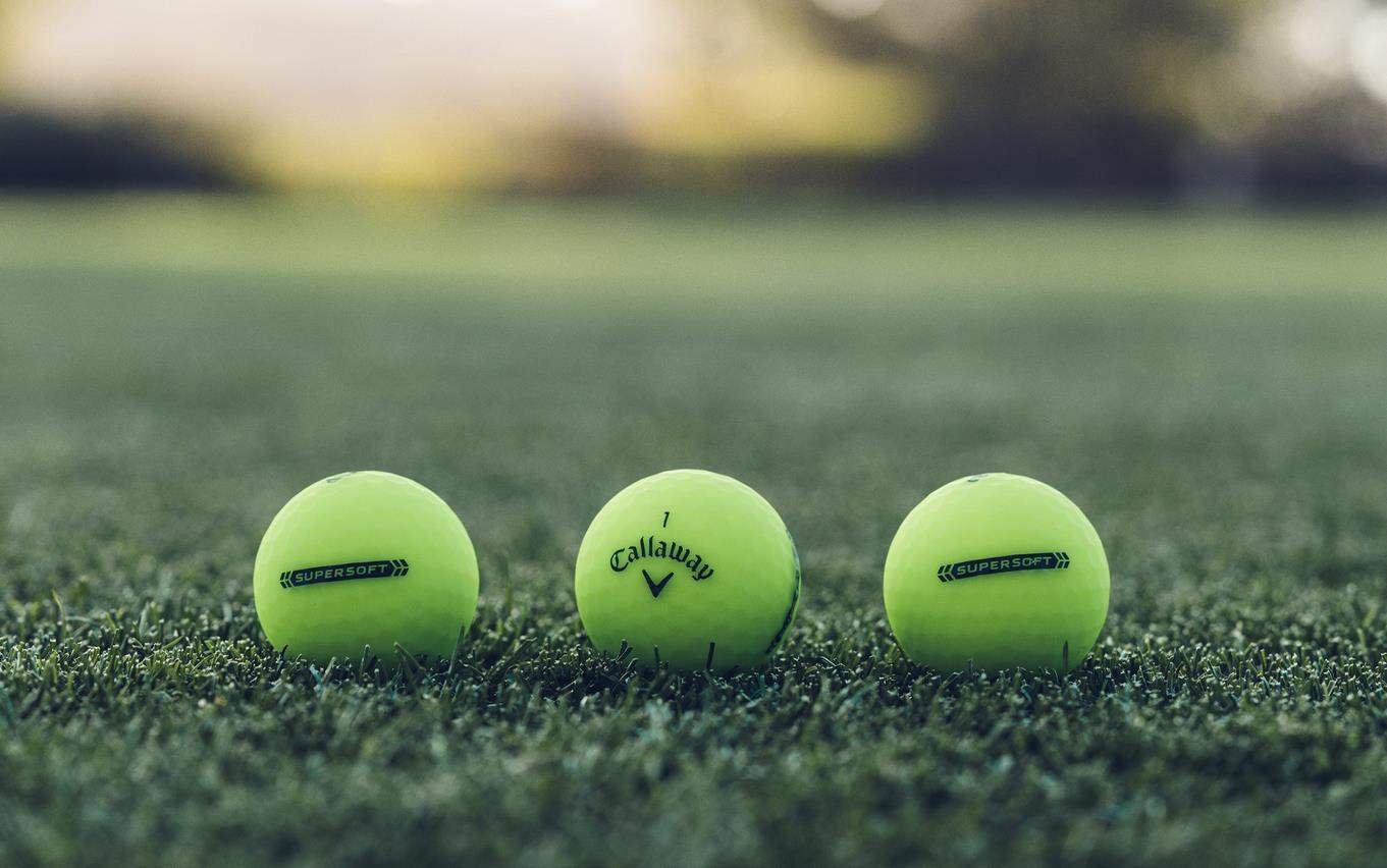 Callaway Supersoft Matte golf balls, green