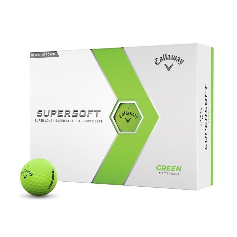 Callaway Supersoft Matte golf balls, green