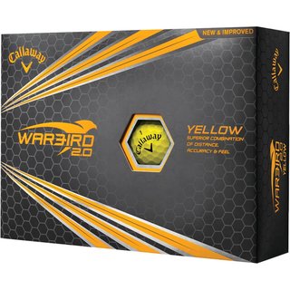 Callaway Warbird 2.0 golf balls, yellow