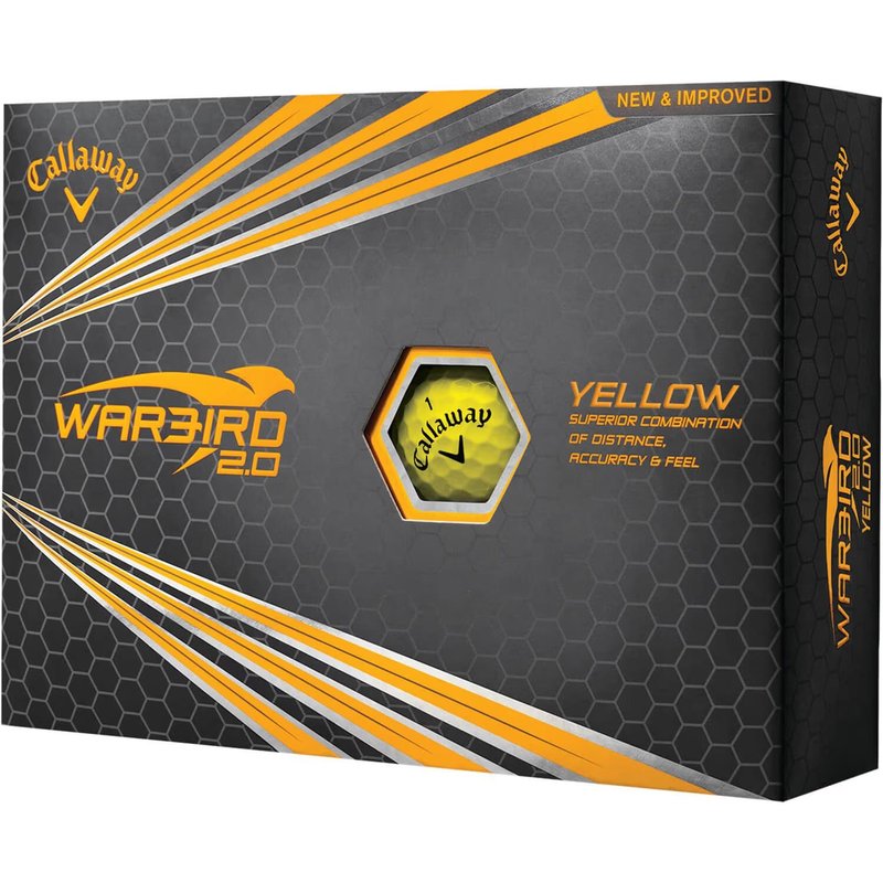 Callaway Warbird 2.0 golf balls, yellow