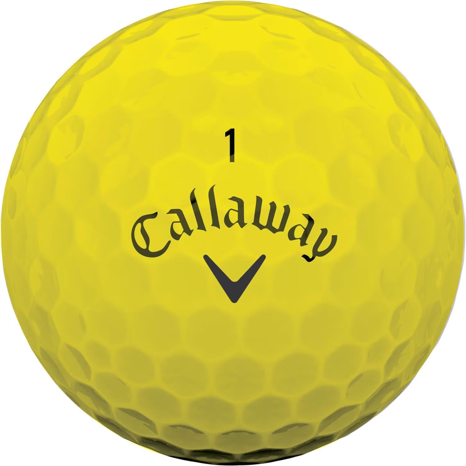 Callaway Warbird 2.0 golf balls, yellow