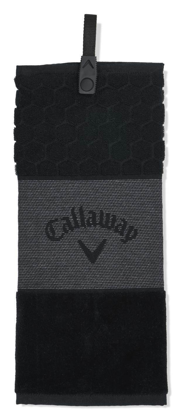 Callaway Tri-Fold 23 golf towel 16"x21", black