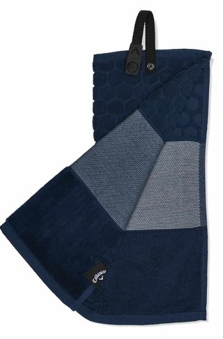 Callaway Tri-Fold 23 golf towel 16"x21", navy