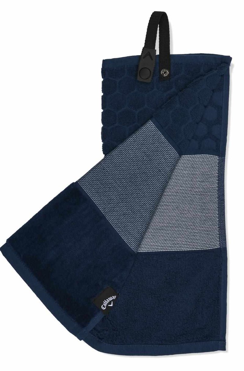 Callaway Tri-Fold 23 golf towel 16"x21", navy