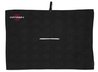 Odyssey Microfiber Golf Towel 30"x20", black