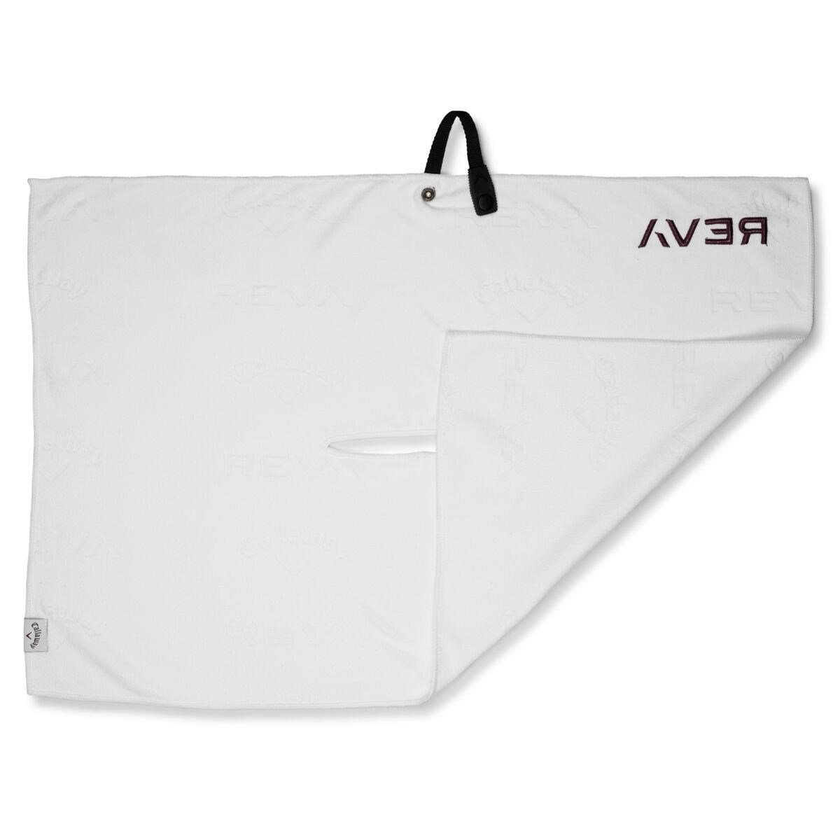 Callaway Reva Outperform golf towel 30"x20", white