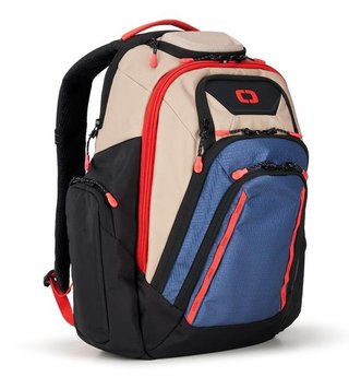 Ogio Gambit Pro Backpack 25L bag, tan/blue/red